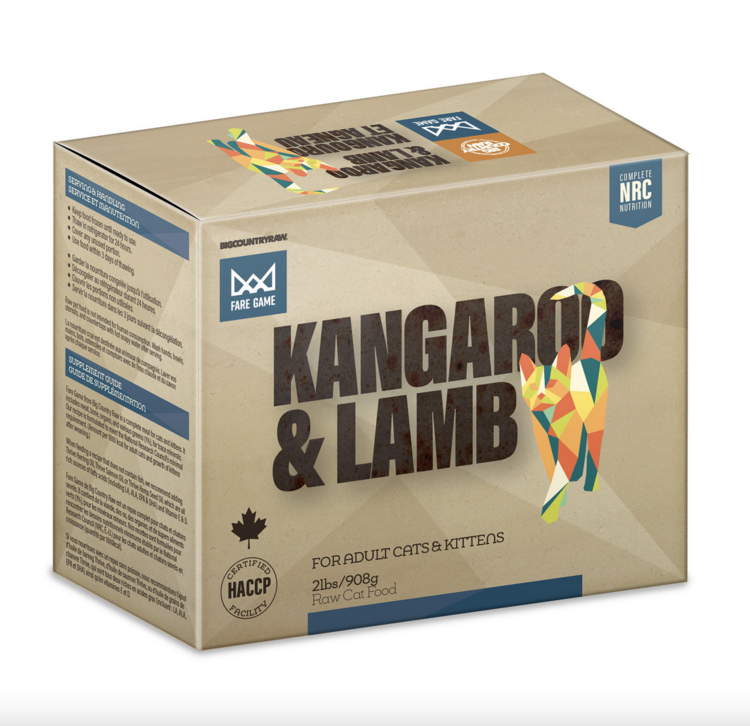 Big Country Raw BCR - Fare Game - Kangaroo & Lamb - 2lbs