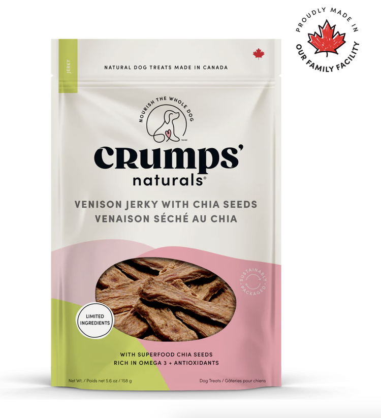 Crumps' Naturals Crumps - Venison Jerky w/ Chia Seeds - 158g