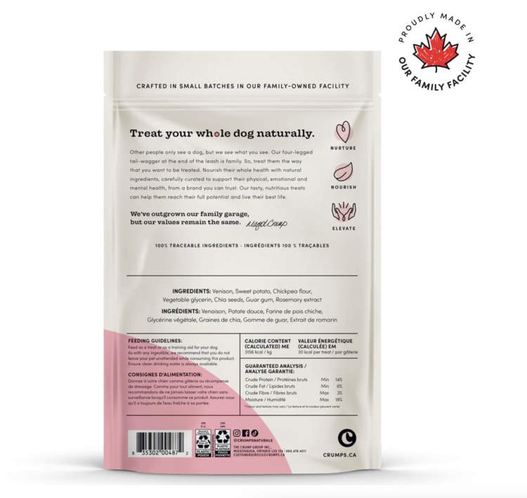 Crumps' Naturals Crumps - Venison Jerky w/ Chia Seeds - 158g