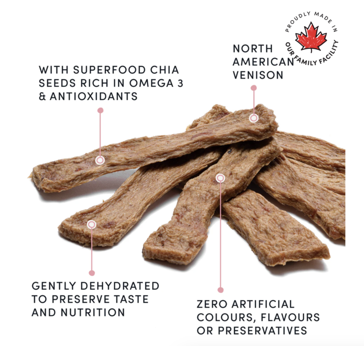 Crumps' Naturals Crumps - Venison Jerky w/ Chia Seeds - 158g