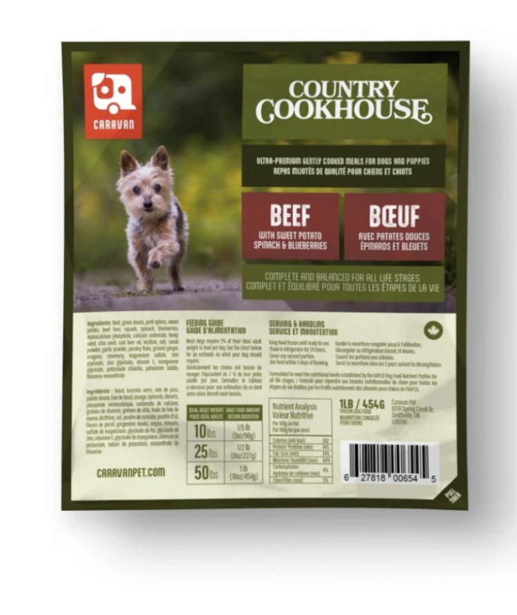 Big Country Raw BCR - Caravan Country Cookhouse - Beef - 1lb