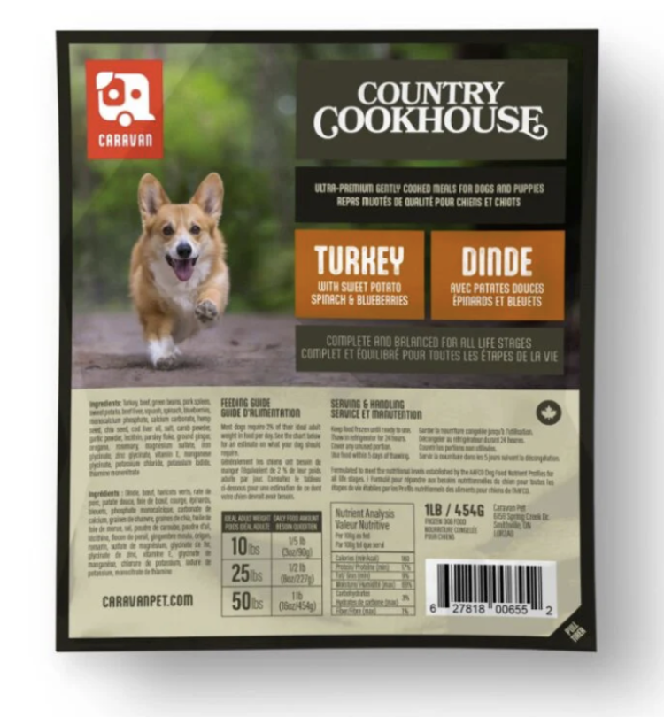 Big Country Raw BCR - Caravan Country Cookhouse - Turkey - 1lb