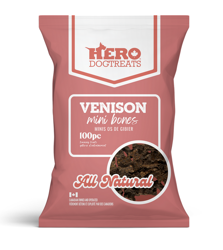 Hero Dog Treats Hero Dog Treats - Mini Bones - Venison