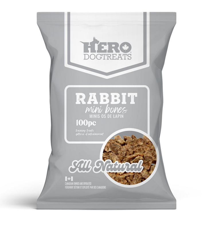 Hero Dog Treats Hero Dog Treats - Mini Bones - Rabbit