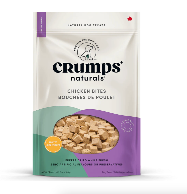 Crumps' Naturals Crumps - Freeze Dried Chicken Bites - 100g