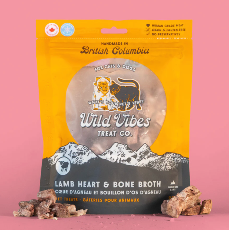 Wild Vibes Treat Co. Wild Vibes - Lamb Heart & Bone Broth - 80g