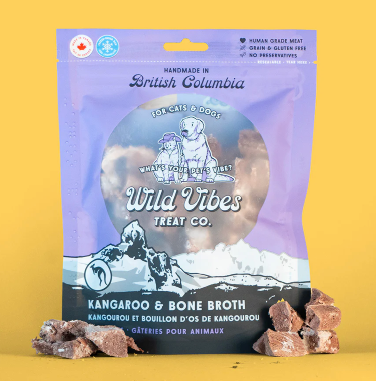 Wild Vibes Treat Co. Wild Vibes - Kangaroo & Bone Broth - 68g