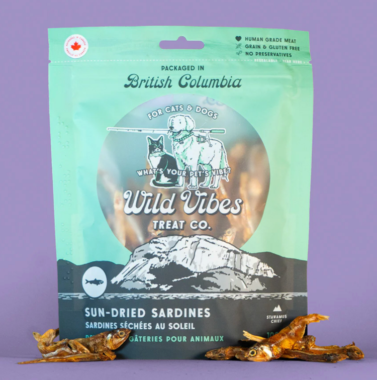Wild Vibes Treat Co. Wild Vibes - Sun Dried Sardines - 90g