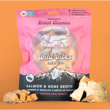 Wild Vibes Treat Co. Wild Vibes - Salmon Belly & Bone Broth - 75g