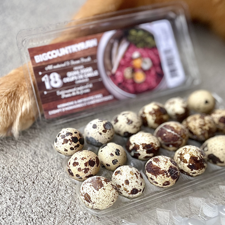 Big Country Raw BCR - Frozen Quail Eggs - 18pk