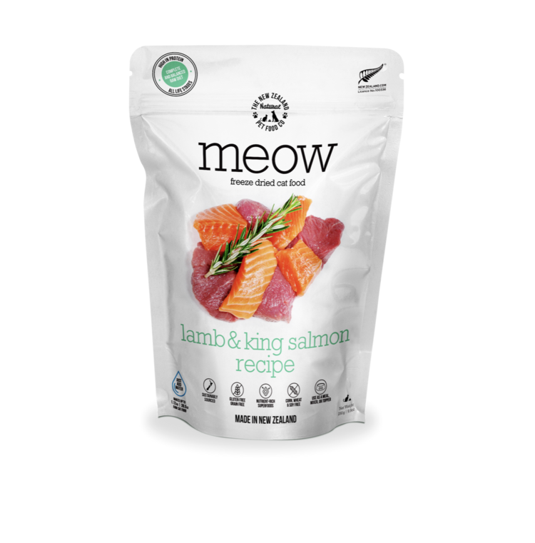The New Zealand Pet Food Co. Meow - Freeze Dried - Lamb & King Salmon
