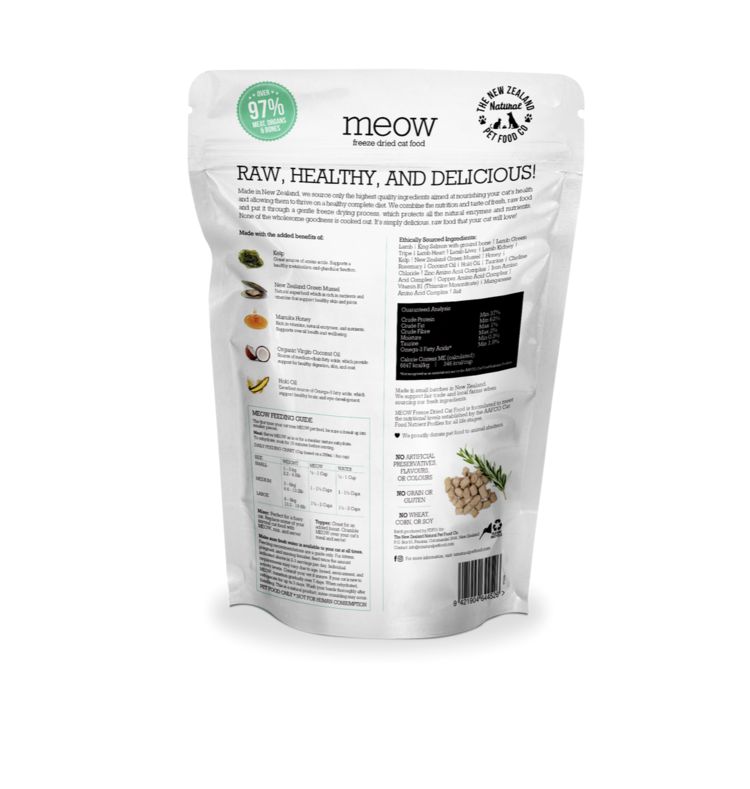 The New Zealand Pet Food Co. NZPF - MEOW - Freeze Dried - Lamb & King Salmon