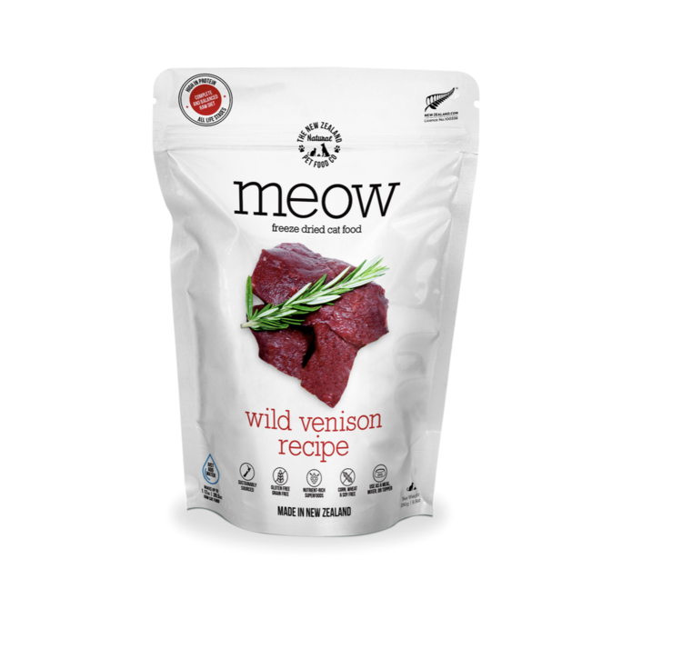 The New Zealand Pet Food Co. Meow - Freeze Dried - Wild Venison