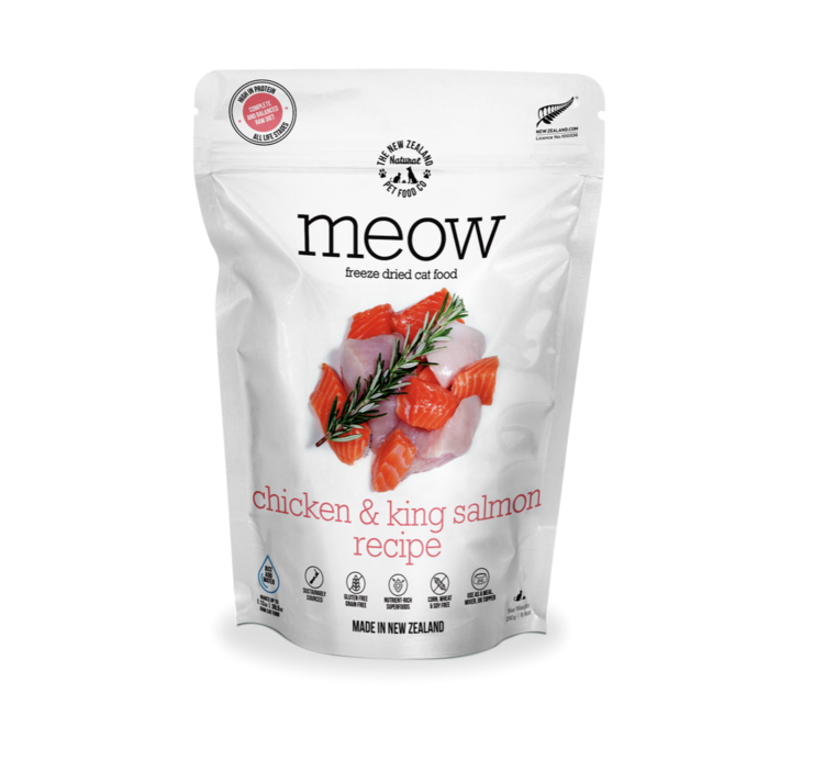 The New Zealand Pet Food Co. Meow - Freeze Dried - Chicken & King Salmon