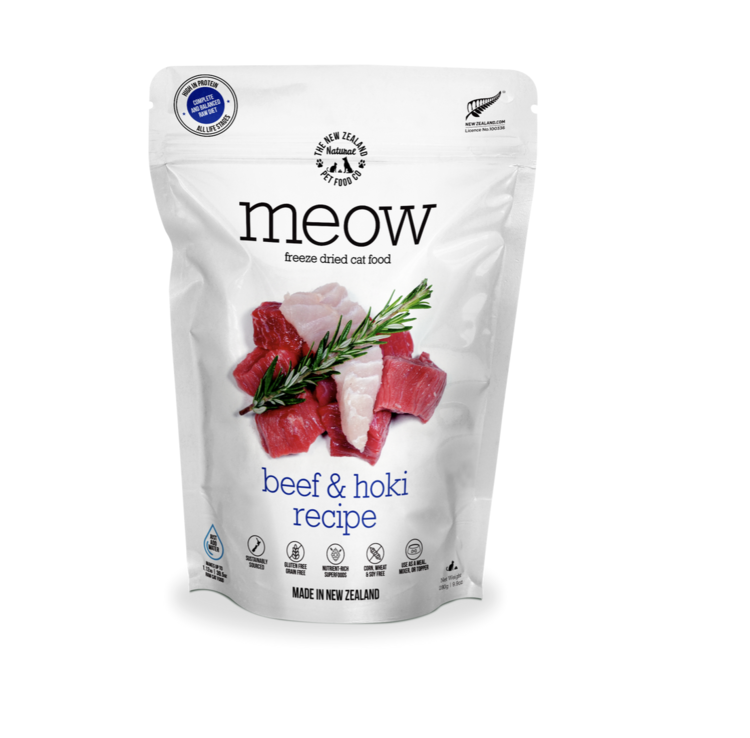 The New Zealand Pet Food Co. NZPF - MEOW - Freeze Dried - Beef & Hoki