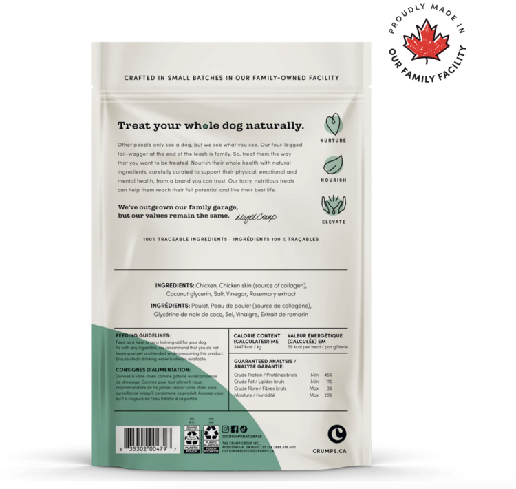 Crumps' Naturals Crumps - Chicken Collagen Jerky - 153g