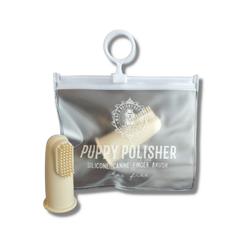 Wag & Bright Wag & Bright - Puppy Polisher - Finger Brush & Zip Travel Case