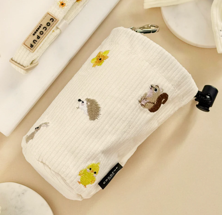 Cocopup Cocopup - Drawstring Treat Pouch - Embroidered Woodland