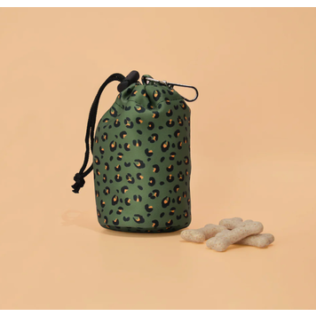 Cocopup Cocopup - Drawstring Treat Pouch - Khaki Leopard