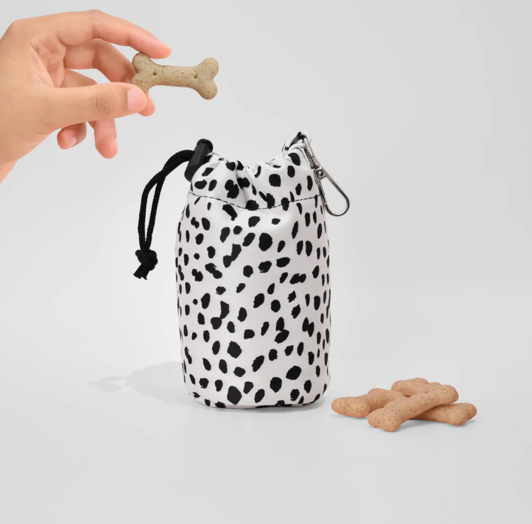 Cocopup Cocopup - Drawstring Treat Pouch - Monochrome Spots