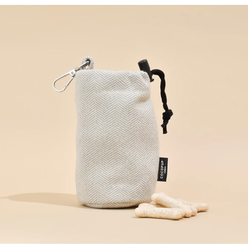 Cocopup Cocopup - Drawstring Treat Pouch - Brown Tweed