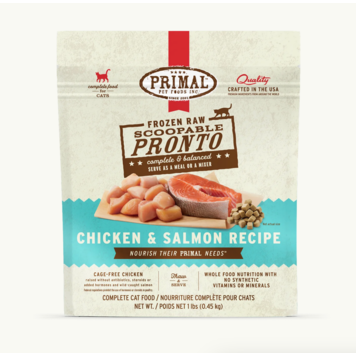 Primal Primal - Pronto - CAT - 1lb - Chicken & Salmon