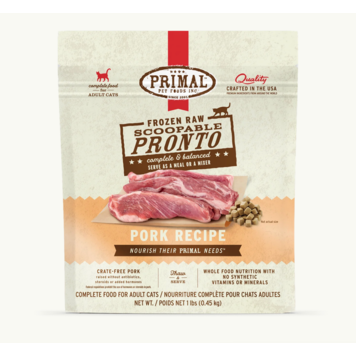 Primal Primal - CAT - Frozen Pronto - 1lb - Pork