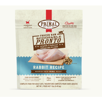 Primal Primal - Pronto - CAT - 1lb - Rabbit