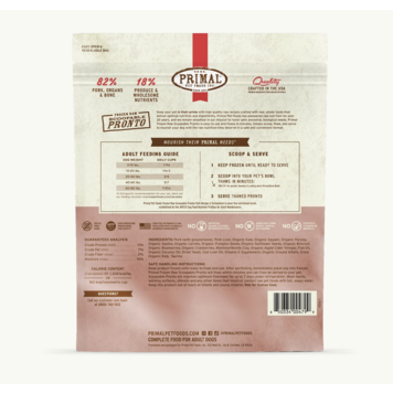Primal Primal - Pronto - 4lbs - Pork