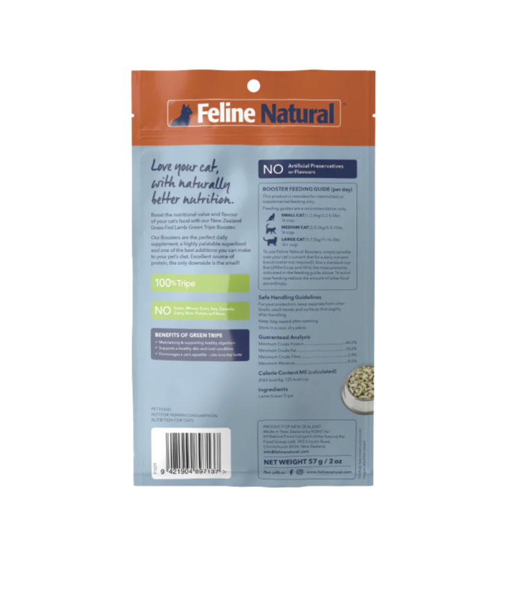 Feline Natural Feline Natural - Booster - Lamb Tripe - 2oz