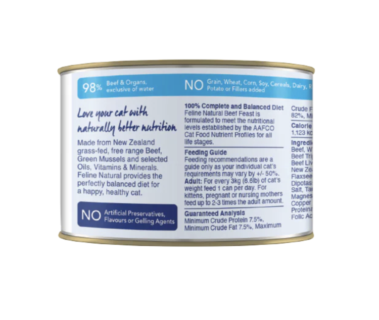 Feline Natural Feline Natural - Can - Beef Feast - 6oz