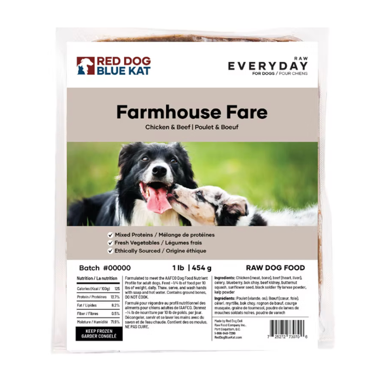 RDBK RDBK - Everyday Raw - Farmhouse Fare - 1lb (4 x 0.25lb)