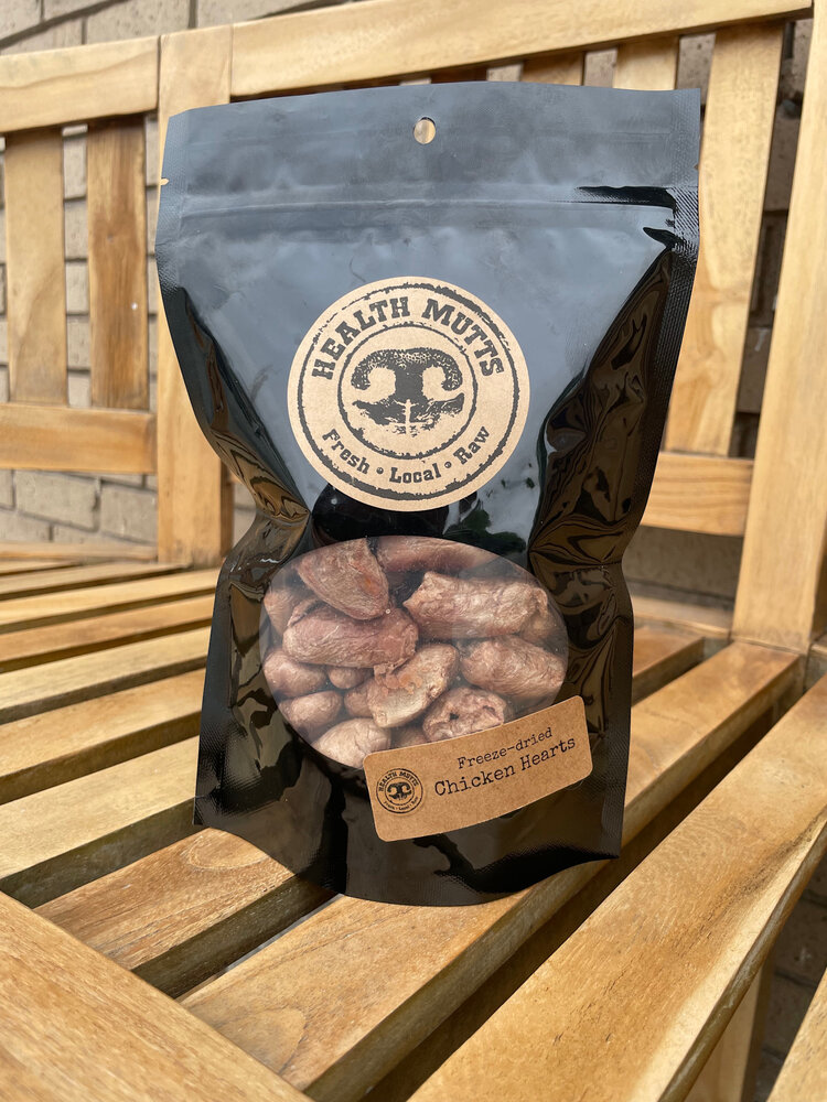 Health Mutts Health Mutts - Freeze Dried Chicken Hearts - 100g