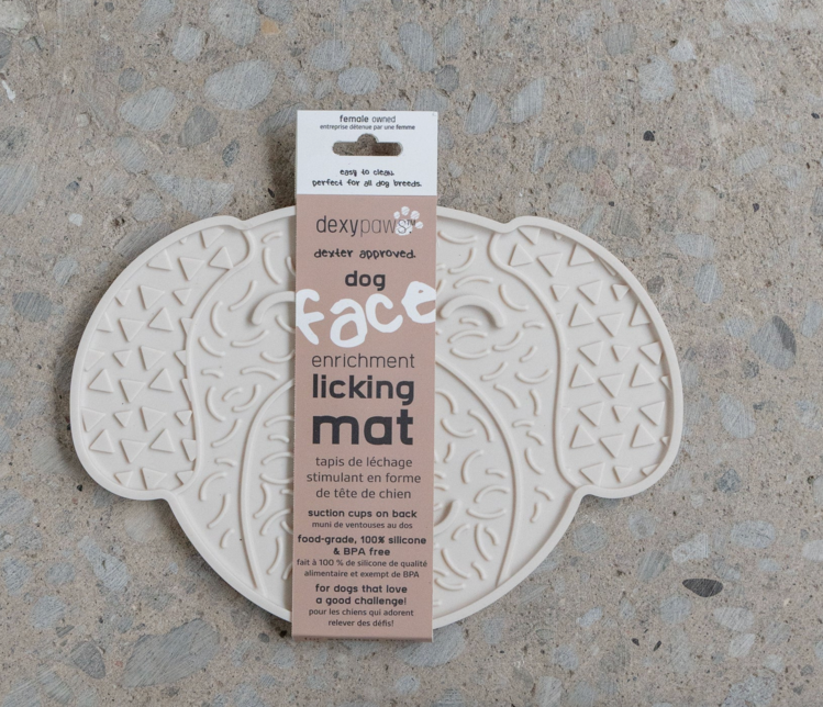 Dexy Paws Dexy Paws - Lick Mat - Dog Head - White