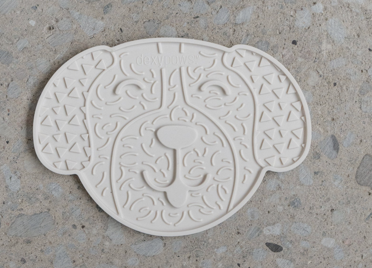 Dexy Paws Dexy Paws - Lick Mat - Dog Head - White