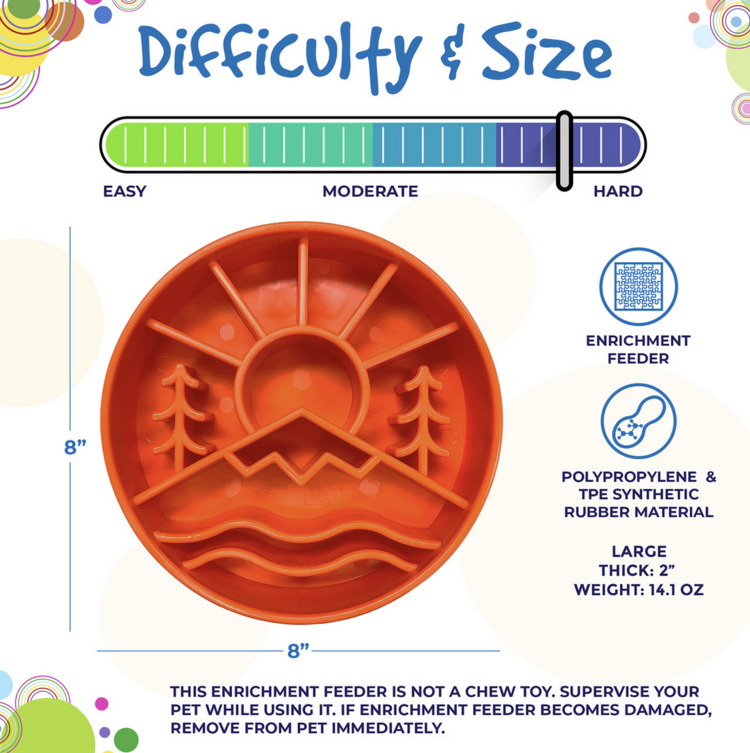 SodaPup SodaPup - Slow Feeder - Great Outdoors - Orange