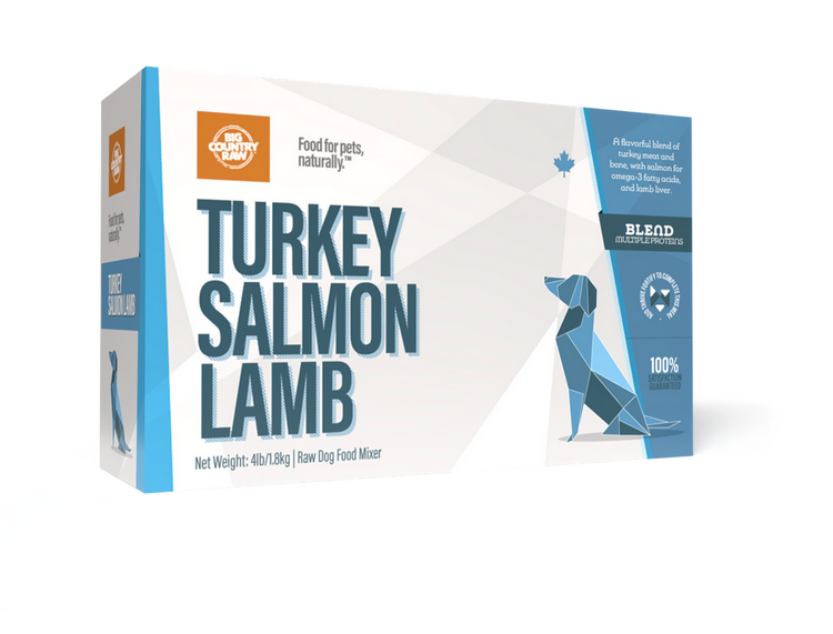 Big Country Raw BCR - Turkey Salmon Lamb Carton - 4lbs