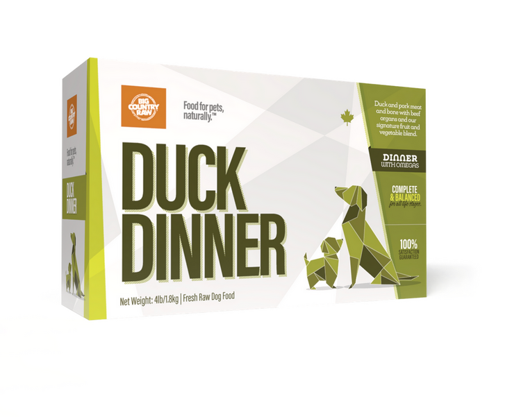 Big Country Raw BCR - Duck Dinner Carton - 4lbs