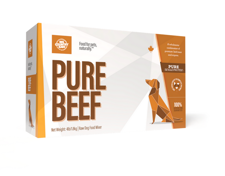 Big Country Raw BCR - Pure Beef Carton - 4lbs