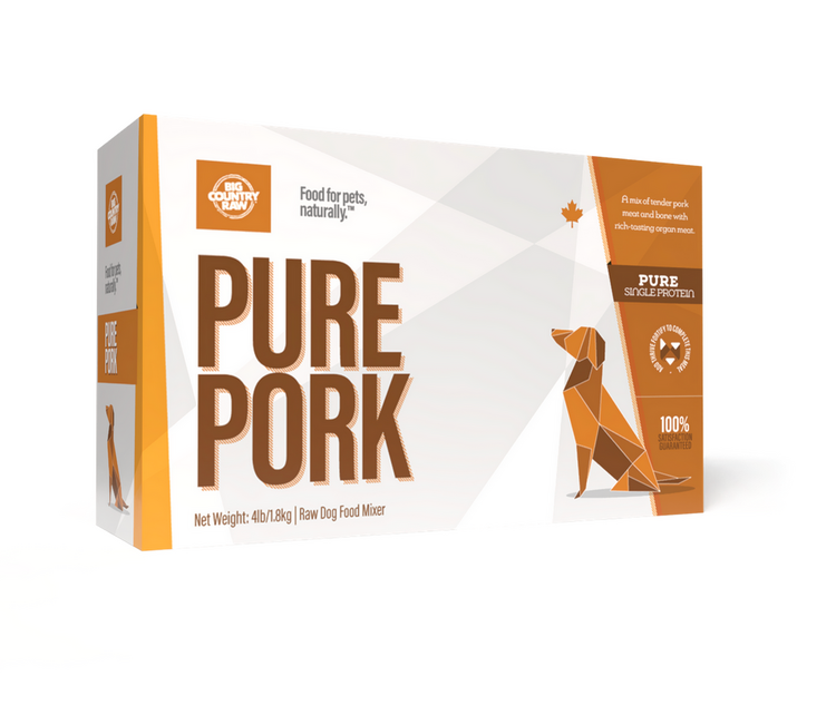 Big Country Raw BCR - Pure Pork Carton - 4lbs