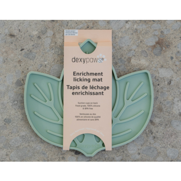 Dexy Paws Dexy Paws - Lick Mat - Sage Green Leaf
