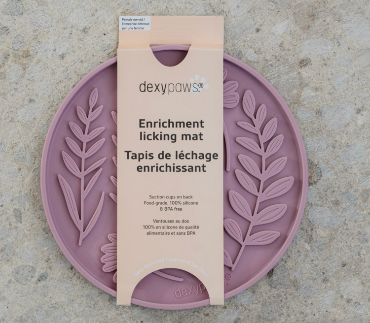 Dexy Paws Dexy Paws - Lick Mat - Blush Pink Garden