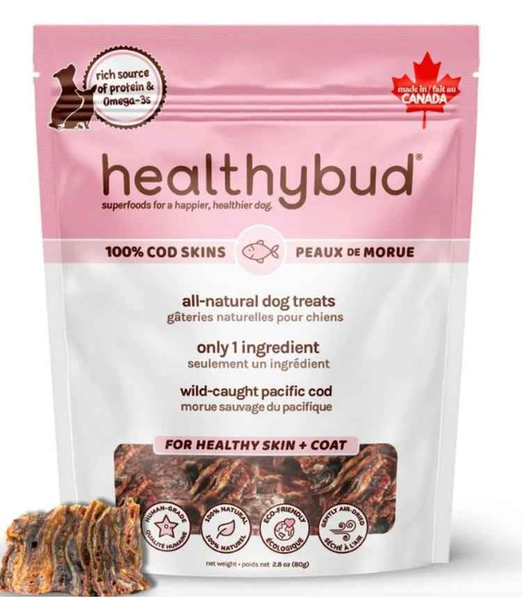 Healthy Bud Healthy Bud - Cod Skin Cubes - 80g