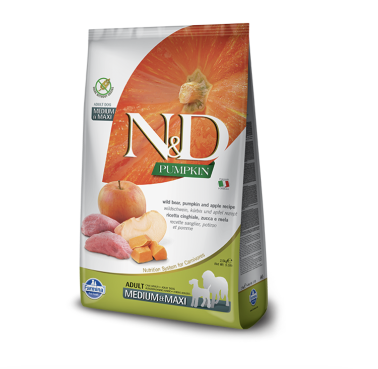 Farmina Farmina - N & D - Adult - MED/MAXI - Boar & Apple