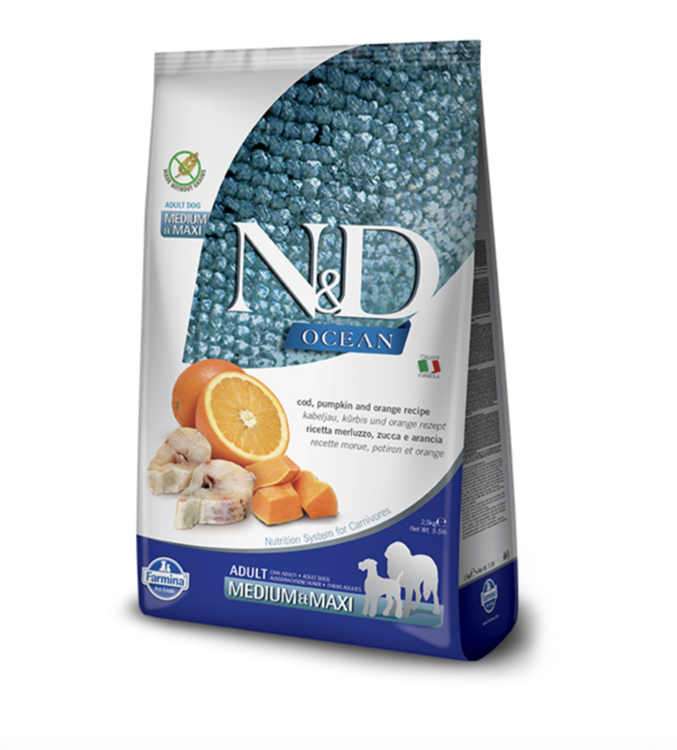 Farmina Farmina - N & D - Adult - MED/MAXI - Cod & Orange