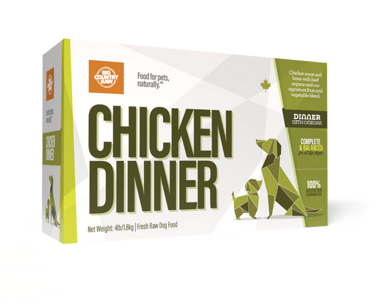 Big Country Raw BCR - Chicken Dinner Carton - 4lbs