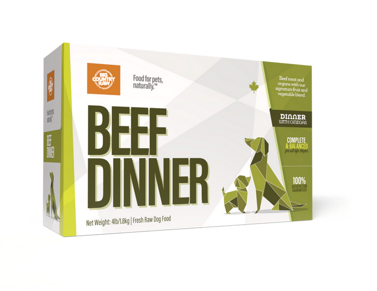 Big Country Raw BCR - Beef Dinner Carton - 4lbs