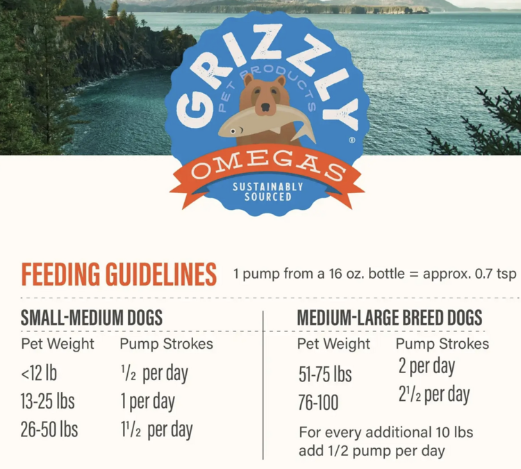 Grizzly Pet Grizzly Pet - Salmon Plus Oil   16oz