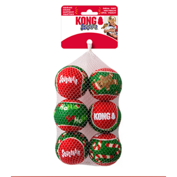 Kong Kong -  Holiday Airdog - SqueakAir Balls - Medium - 6pk