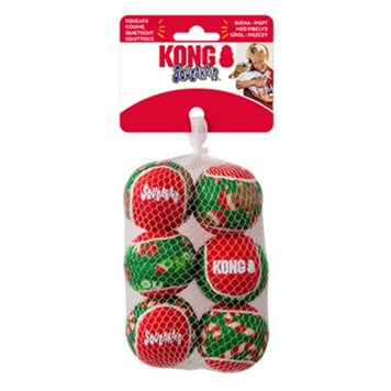 Kong Kong -  Holiday Airdog - SqueakAir Balls - Small - 6pk